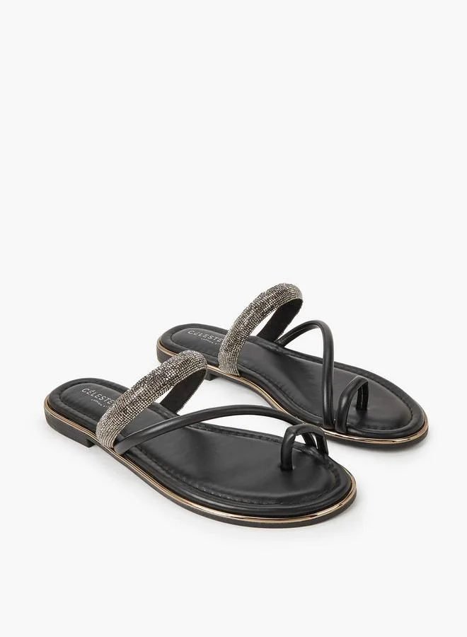 سيليست Women Stone Embellished Flat Sandals